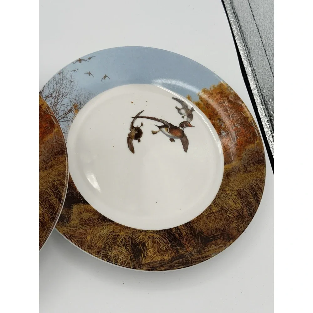 Ducks Unlimited Bread Plates Duck Hunting 7-1/2